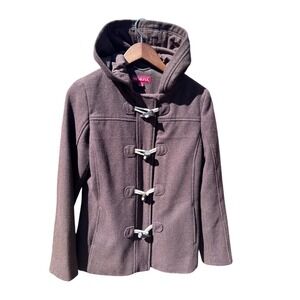 Merona women's hooded duffle coat brown Size Small
